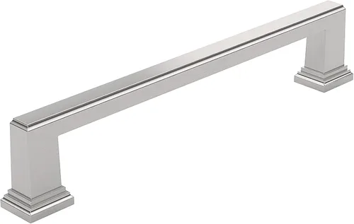 Miniatura 3 de Richelieu Hardware BP79596180 Mirabel Collection - Tirador de transición de níquel pulido de 3 3/4 pulgadas (3.780 in) de centro a centro