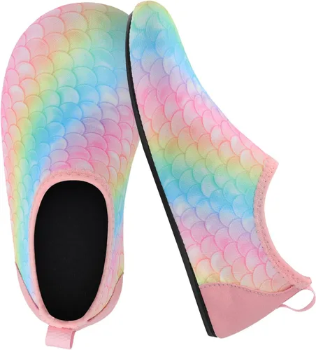 Miniatura 3 de Joinfree - Zapatos acuáticos de natación para niños y niñas, calcetines acuáticos de secado rápido, zapatos con sensación de pies descalzos