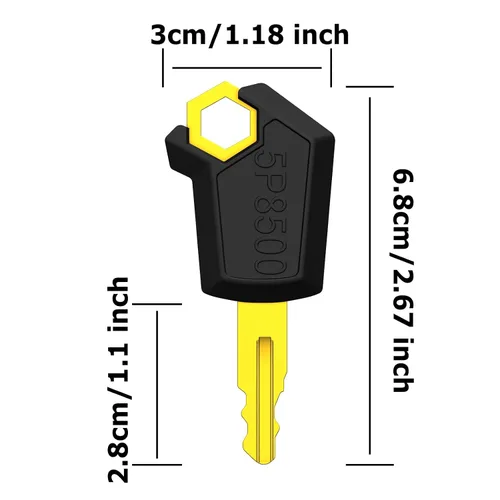 Miniatura 2 de Juego de llaves de equipo de llaves de interruptor de encendido CAT 5P8500, llaves de equipo de excavadora Caterpillar 10 Uds