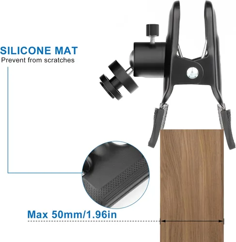 Miniatura 6 de iTODOS Paquete de 2 abrazaderas de clip para Blink Outdoor 4 (4ª generación)/(3ª generación)/XT/XT2/Mini, soporte de metal, soporte de cámara