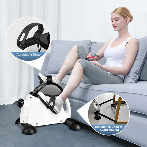 Miniatura 7 de Ejercitador de pedales de bicicleta para debajo del escritorio, portátil, ejercicio en casa, bicicleta de ejercicio, peddler de pies, terapia
