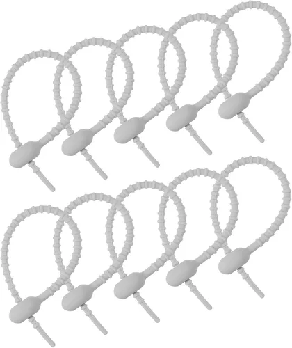 Miniatura 11 de MECCANIXITY Paquete de 30 bridas de silicona reutilizables de 6 pulgadas para el hogar, oficina, cocina, organizador de bolsas de alimentos, gestión
