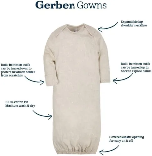 Miniatura 5 de Gerber - Paquete de 4 pijamas para bebé, niño y niña