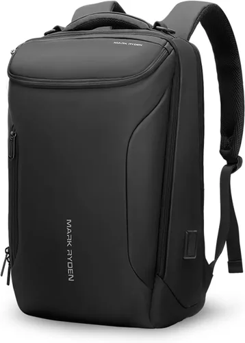 Miniatura 7 de MARK RYDEN Mochila de negocios para hombres, mochila impermeable de alta tecnología con diseño de forma de coche deportivo y puerto de carga USB