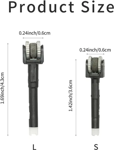 Miniatura 2 de Paquete de 10 unidades de repuesto de barril de pedernal para encendedor con ruedas delanteras, sistema de encendido recargable, mecanismo de tubo