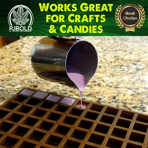 Miniatura 3 de Molde cuadrado de silicona para dulces, 266 cavidades, 2 mL