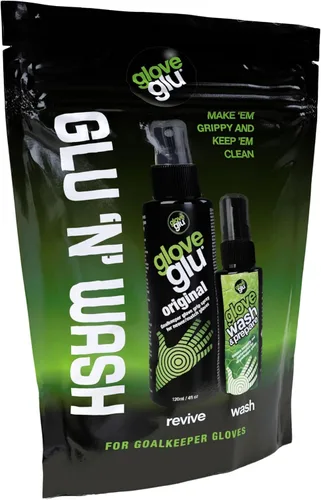 Miniatura 10 de gloveglu - Guantes de portero en espray Guantes de portero de 4.1 fl oz en aerosol MEGAgrip + guante de portero de 1.7 fl oz en aerosol para lavar
