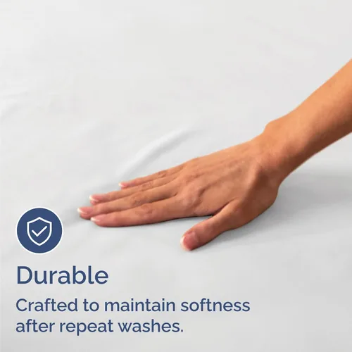 Miniatura 6 de Paquete de 16 sábanas bajeras - (16) sábanas bajeras tamaño Split King con bolsillos profundos - Ropa de cama a granel para hoteles, spas y Airbnbs