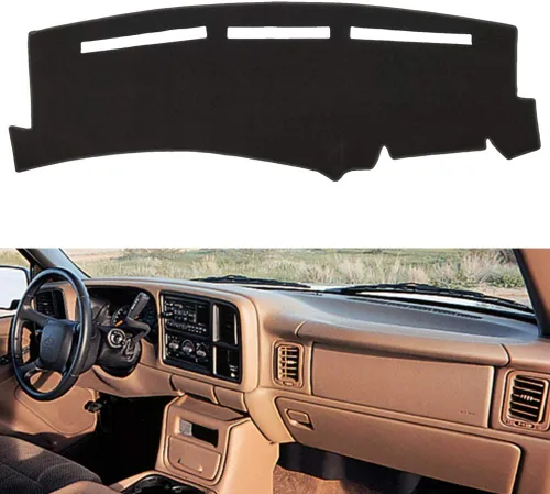 Alfombrilla para salpicadero para Chevrolet Silverado 1500 2500 3500 1999-2006 Avalanche Chevy Tahoe Suburban GMC Sierra Yukon (Alfombra Premium,