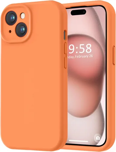 Miniatura 210 de LOVE 3000 Compatible con Funda para iPhone 15, [Cámara de Cobertura Completa de Silicona Suave] [Protección contra Caídas de 8 pies], Forro de Negro