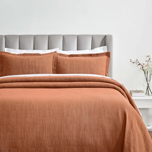 Miniatura 13 de Superior Juego de colcha de algodón de 2 piezas, diseño de círculos celtas, decoración de cama para el hogar, 1 funda de almohada, manta
