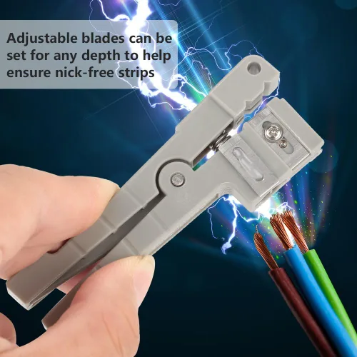 Miniatura 7 de Bewinner Pelacables de fibra óptica 45-163 45-162 Pelacables de fibra óptica para pelar cables coaxiales Herramienta para pelar fibra simple y una