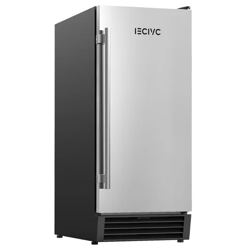 Miniatura 9 de Máquina comercial para hacer hielo debajo del mostrador, 80 libras/día con contenedor de almacenamiento de 25 libras, máquina de hielo integrada e