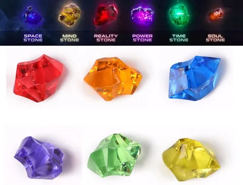 Miniatura 2 de Gema infinita de inducción inalámbrica los mejores Thanos con piedras de bricolaje piedra de guerra infinita imanes iluminados tiempo Marvel
