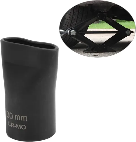 Miniatura 8 de Adaptador de gato de tijera, gato de tijera de 1/2 pulgada, de accionamiento rápido, de metal, resistente, resistente al desgaste, alto por taladro