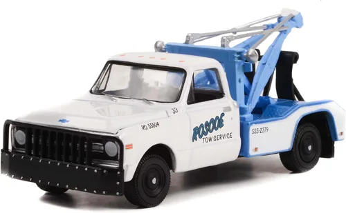1969 Chevy C-30 Dually Wrecker Tow Truck White Roscoe Tow Starsky y Hutch Hollywood Edición Especial 1/64 Diecast Model Car por Greenlight 44955 B