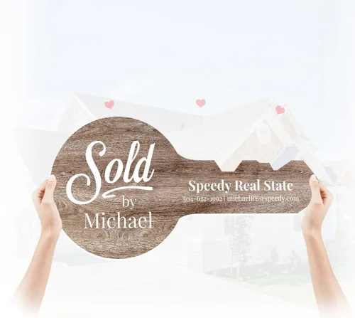 Miniatura 8 de Letrero de venta para agente de bienes raíces, regalo gigante para cabina de fotos, accesorios para casa, suministros de marketing vendidos por