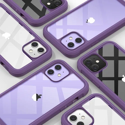 Miniatura 333 de Diaclara Funda diseñada para iPhone 16, mejorada [protección completa de la cámara], carcasa resistente de cuerpo completo con protector de pantalla