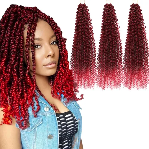 Miniatura 17 de Pelo de ganchillo Ocean Wave de 30 pulgadas, 3 paquetes de cabello trenzado de onda profunda, cabello rizado profundo con ganchillo para mujeres
