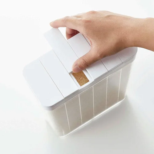 Miniatura 6 de Yamazaki Home Tower Grain Container almacenamiento y organización de alimentos, tamaño único, blanco