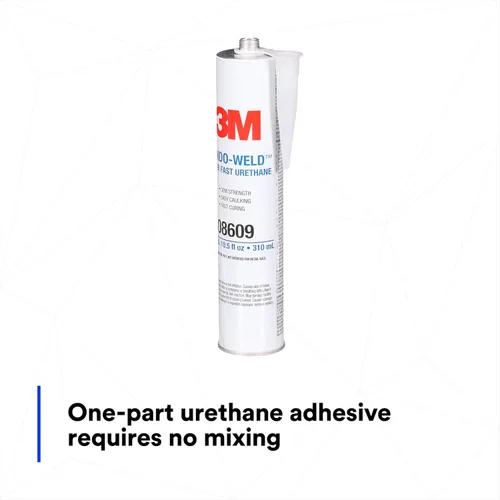 Miniatura 10 de 3M 08609 - Adhesivo de uretano para parabrisas Window-Weld súper rápido, sellador de vidrio automotriz de alta resistencia y curado rápido de una