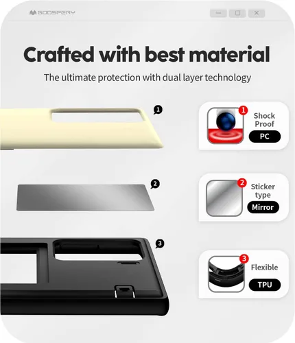Miniatura 4 de GOOSPERY Funda Magnética con Tapa Compatible con Galaxy S22 Ultra, Soporte para Tarjetas, Cartera con Imán de Fácil Uso, Cierre Automático, Cubierta