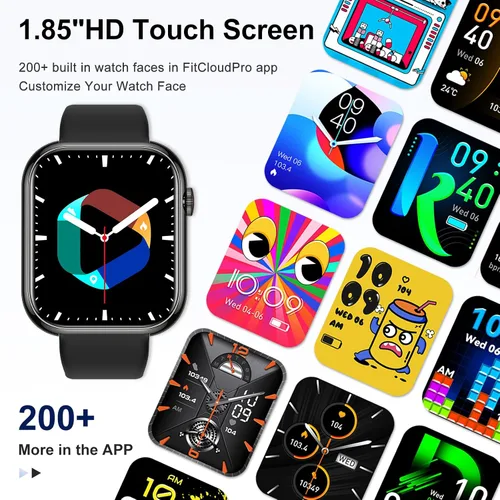 Miniatura 6 de Reloj inteligente para hombres y mujeres Fitness: resistente al agua, responder llamadas, correr, reloj inteligente para teléfono Android, iPhone