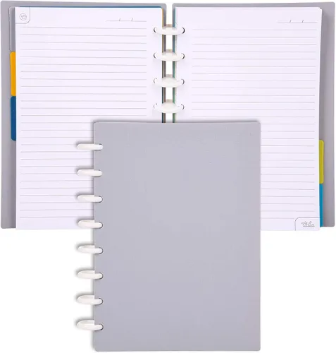 Miniatura 9 de Talia - Cuadernos de notas con tapas, planificador, personalizables, (Azul de Verano, Junior (5.5 pulgadas x 8.5 pulgadas)) Azul verano