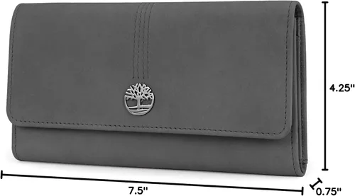 Miniatura 11 de Timberland - Cartera de piel con solapa RFID para mujer, Rojo, talla única