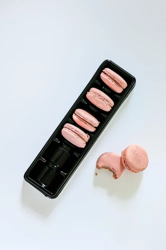 Miniatura 4 de Vend Exchange - Recipientes de plástico transparente para macarrones, se adapta a 6 macarons (paquete de 15)