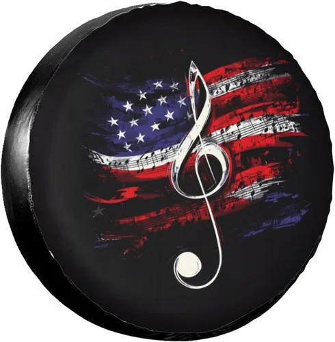 Miniatura 16 de Bee Crown Flowers Embroidery Spare Tire Cover Wheel Protectors Dust-Proof Wheel Tire Cover Fit Trailer, Rv, Sand Many Vehicle 14inch