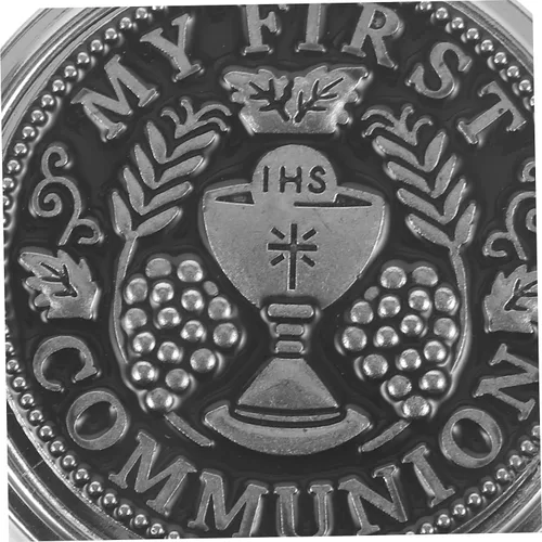 Miniatura 3 de BESPORTBLE Caja de recuerdo católico, caja de regalo de rosario, caja de metal, rosario sagrado rosario, collar de aleación de zinc, caja