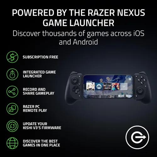 Miniatura 6 de Razer Kishi V3 Gaming Controller for iPhone 15, 16, 17 Series & Android: Full Sized TMR Thumbsticks - Dual Back Buttons - Fits Most Phone Cases - PC