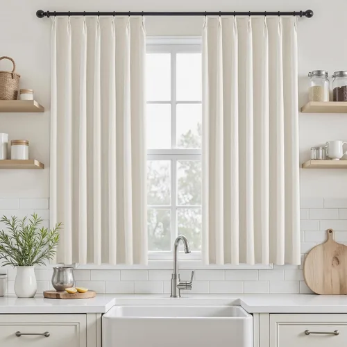 Miniatura 32 de UHITECH Cortinas opacas cortas de 35 pulgadas de largo, plisadas, opacas, para ventanas pequeñas, con aislamiento térmico, cortinas reductoras