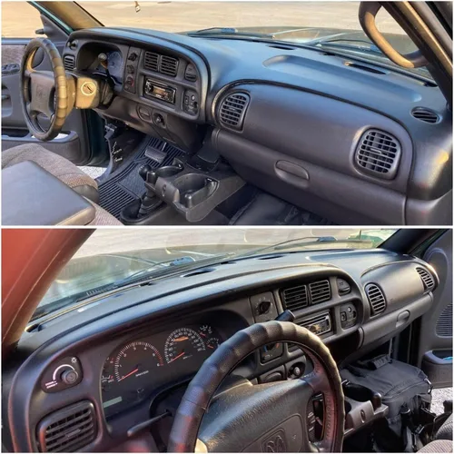 Miniatura 4 de ECOTRIC Cubierta de Tablero Compatible con Dodge Ram 1500 1998-2001/Dodge Ram 2500 3500 1998-2002, Cubierta Negra para Tablero