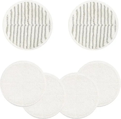Juego de almohadillas de repuesto 2124 para trapeador Spinwave de Bissell, 2 almohadillas de fregado y 4 almohadillas suaves compatibles con Bisell