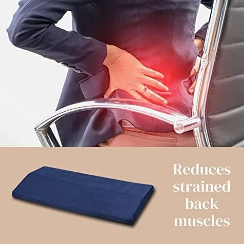 Miniatura 2 de URBAN SOMBRERO Almohada de apoyo lumbar con gel refrescante para aliviar el dolor de espalda baja y cadera, escoliosis, dormir, coxis, cojín