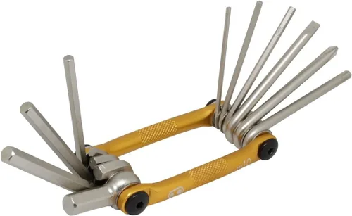 Miniatura 4 de Crankbrothers Multi Tool M 10 Bike Tool - MTB Multi-Tool Gold - 10 herramientas de bicicleta (herramienta 10 en 1), ergonómicas y ligeras Dorado