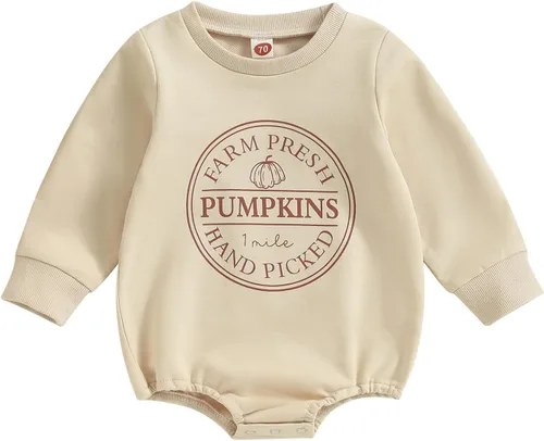 Miniatura 15 de Adobabirl Traje de Halloween para bebé, sudadera de fantasma, calabaza, mameluco, suéter de gran tamaño, lindo para otoño e invierno
