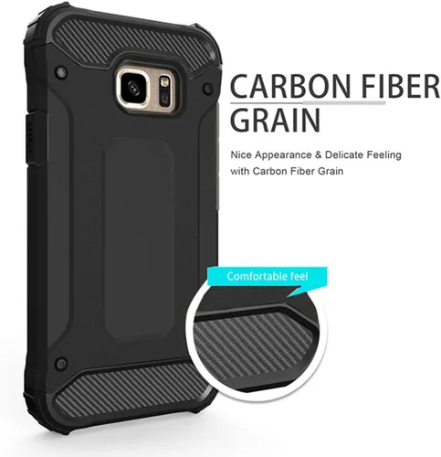 Miniatura 5 de Funda de teléfono para Samsung Galaxy S7 con protector de pantalla de vidrio templado y accesorios para celda, resistente, de doble capa, cuerpo
