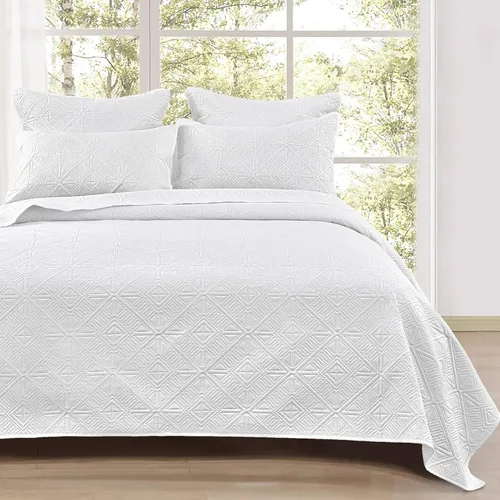 Miniatura 8 de PHF Juego de ropa de cama de tamaño individual - Edredón ligero de verano, 2 piezas, ropa de cama transpirable con patrón de monedas para todas