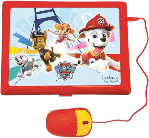 Miniatura 3 de LEXiBOOK Paw Patrol - Laptop Educativa y Bilingüe Español/Inglés - Juguete para Niños (Niños y Niñas) 124 Actividades, Aprende Juega Juegos y Música