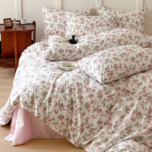 Miniatura 6 de BHUSB - Juego de funda de edredón para cama individual o queen para niños, 100 % algodón, 3 piezas, reversible, juego completo de ropa de cama