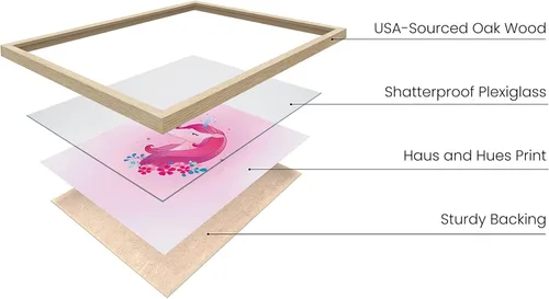 Miniatura 2 de Haus and Hues - Impresiones artísticas de unicornio, juego de 4 pinturas para decoración de pared y pop, póster para habitaciones de adolescentes