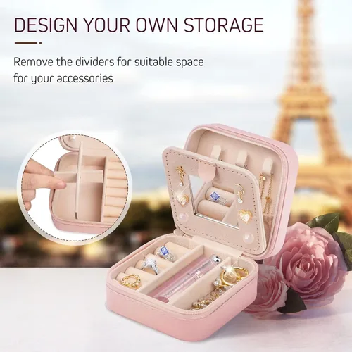 Miniatura 2 de Regalos para esposa, despedida de soltera, regalos de compromiso, organizador de joyas, joyero, artículos esenciales de viaje para mujeres y niñas