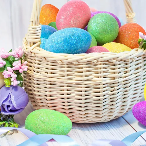Miniatura 5 de Wenqik 120 huevos de Pascua de espuma de 2.36 pulgadas para manualidades, pequeños huevos de Pascua, decoración de Pascua de espuma artificial