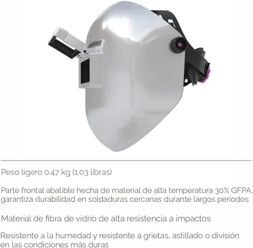 Miniatura 3 de Casco de Soldadura Abatible Tefuawe de Fibra de Vidrio Cortada Sugar Scoop, Capucha de Soldadura de Tubería Sugar Scoop de Corte Medio Superior e