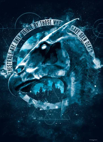 Miniatura 3 de Harry Potter Thestral - Rompecabezas prémium de 1000 piezas Rompecabezas con temática de película de Harry Potter