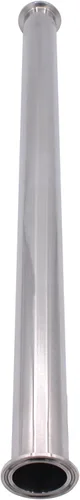 Miniatura 2 de Dernord - Tubo de bobina sanitaria con extremos de abrazadera, tubo redondo liso de acero inoxidable 304 con abrazadera triple de 3.81 cm