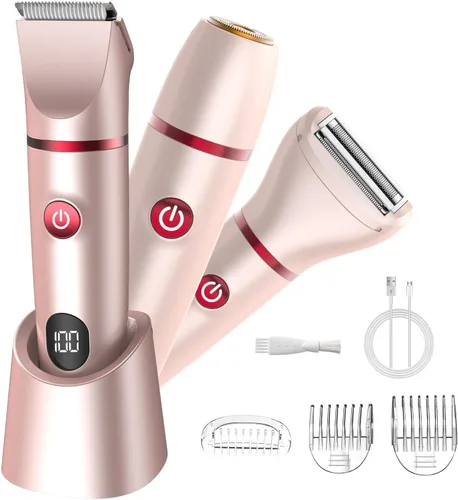 Miniatura 13 de Zesuti Afeitadora Eléctrica para Mujeres con Recorte de Bikini, Maquinillas de Afeitar Eléctricas para Mujeres, Afeitadora Inalámbrica para el Verde
